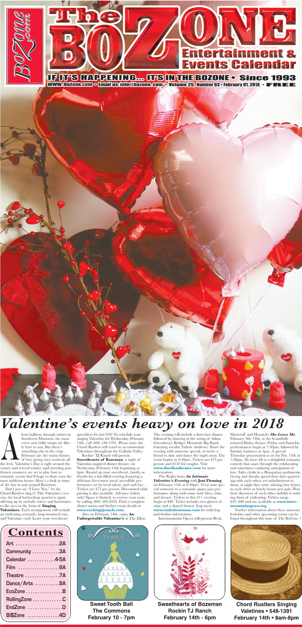 Avalentine's Events Heavy on Love in 2018