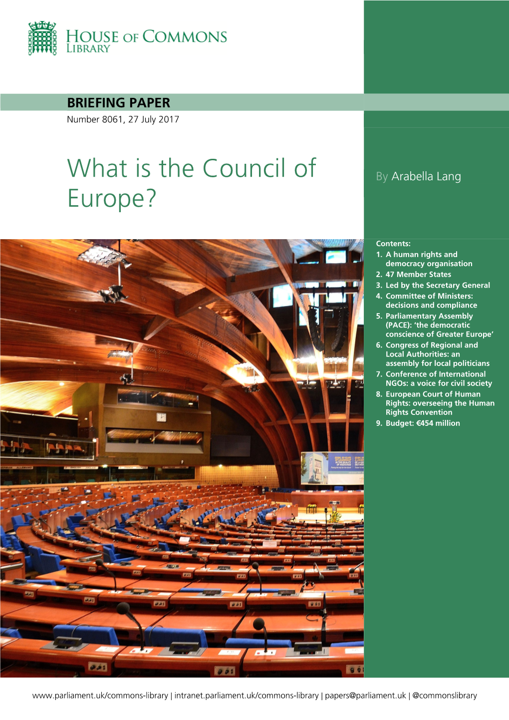 What Is the Council of Europe?