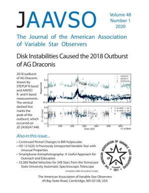 Disk Instabilities Caused the 2018 Outburst of AG Draconis