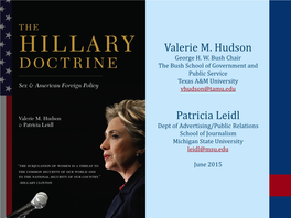 The Hillary Doctrine