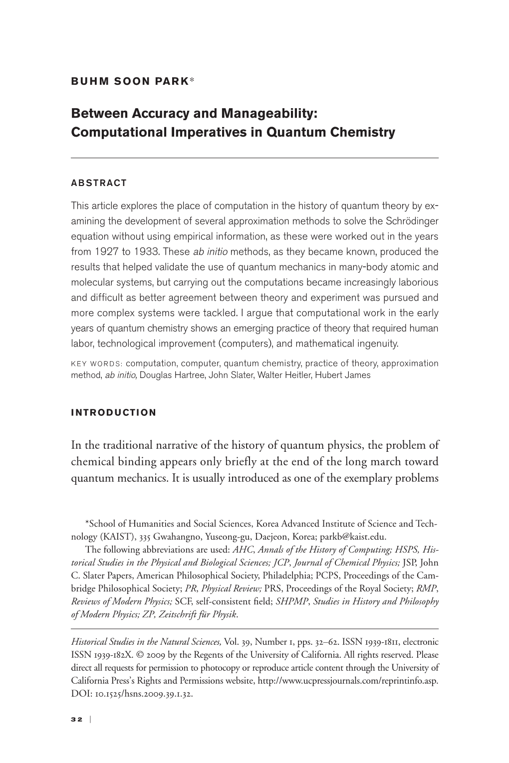 Between Accuracy and Manageability: Computational Imperatives in Quantum Chemistry