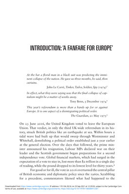 Introduction: 'A Fanfare for Europe'