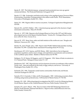 Spisak, R. 1997. the Gabriola Impasse –Proposed Marine Protected Area Runs up Against Commercial Fishery. the Westcoast Fisherman 11(August): 23-27