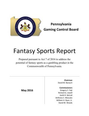 Fantasy Sports Report