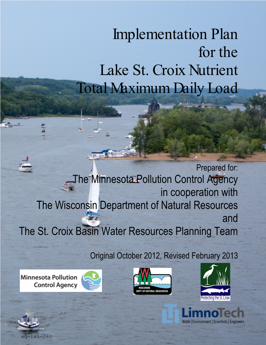 Implementation Plan for the Lake St. Croix Nutrient Total Maximum Daily Load
