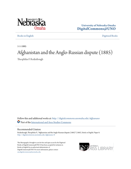 Afghanistan and the Anglo-Russian Dispute (1885) Theophilus F