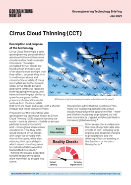 Cirrus Cloud Thinning (CCT)
