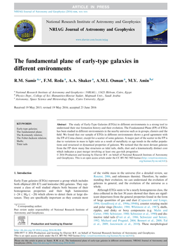 The Fundamental Plane of Early-Type Galaxies in Different Environments