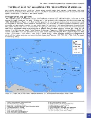 The State of Coral Reef Ecosystems of the Federated States of Micronesia the State of Coral Reef Ecosystems of the Federated States of Micronesia