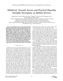Mobiceal: Towards Secure and Practical Plausibly Deniable Encryption on Mobile Devices