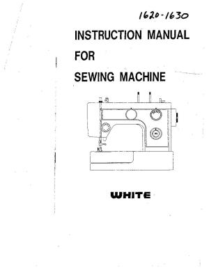 Instruction Manual for Sewing Machine