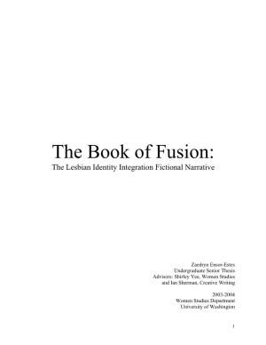 The Book of Fusion: the Lesbian Identity Integration Fictional Narrative