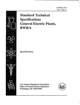 Standard Technical Specifications General Electric Plants, BWR/4