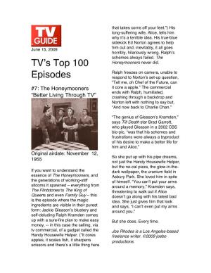 TV's Top 100 Episodes