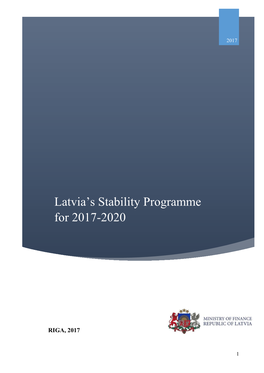 Latvia's Stability Programme for 2017-2020