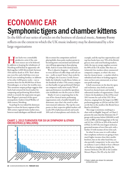 ECONOMIC EAR Symphonic Tigers and Chamber Kittens
