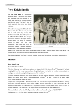 Von Erich Family 1 Von Erich Family