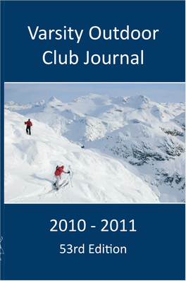 Varsity Outdoor Club Journal