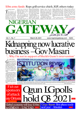 Nigerian Gateway Exclusively Electing Leaders at That Level