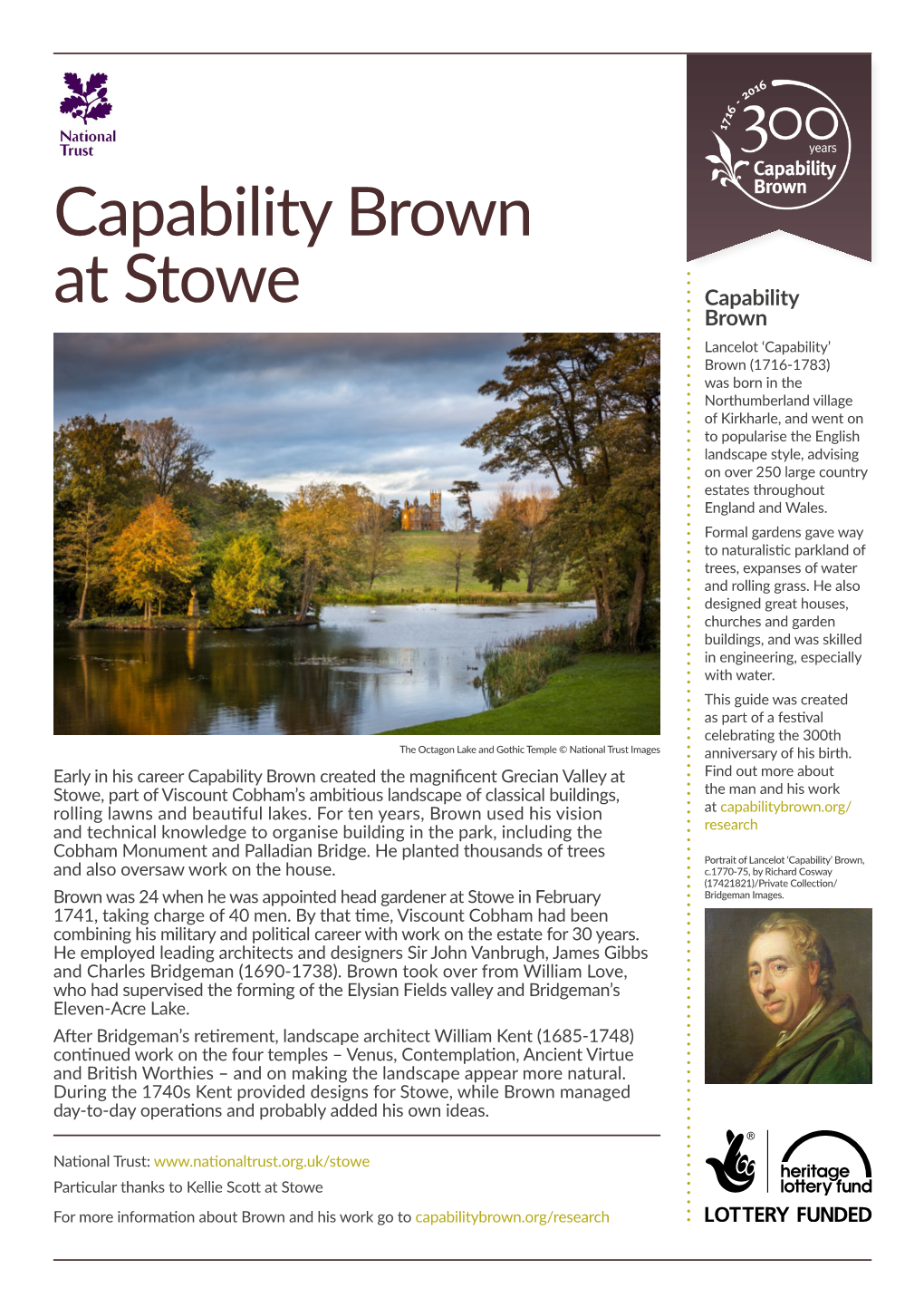 Capability Brown at Stowe