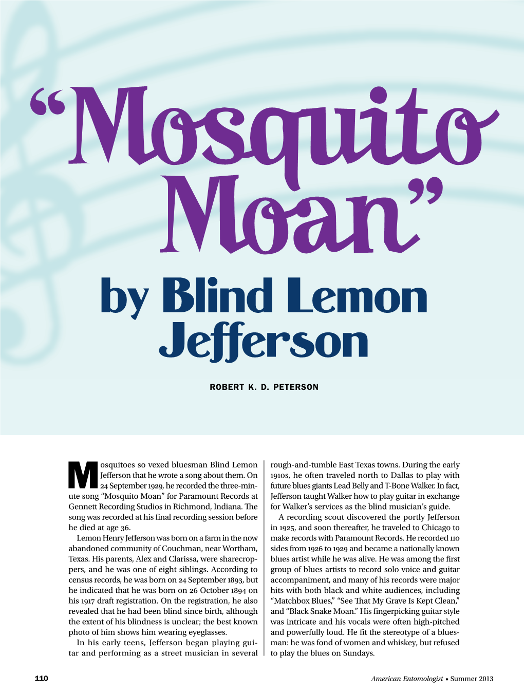 By Blind Lemon Jefferson