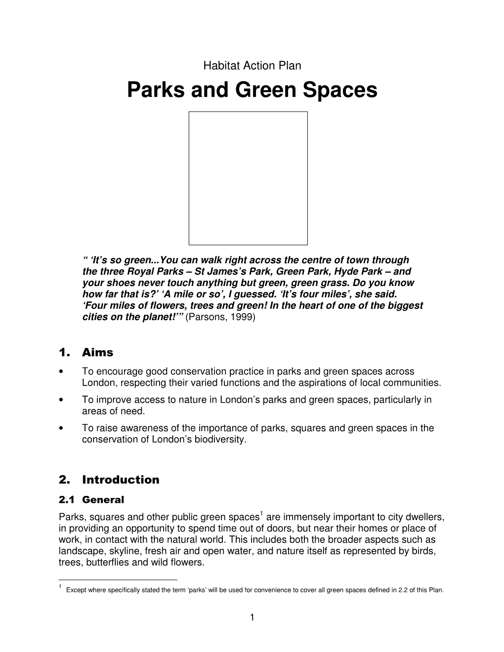 Parks and Green Spaces