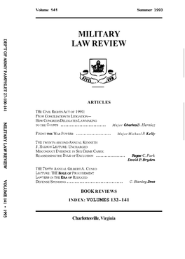 Military Law Review