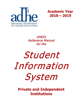 Private and Independent Institutions ADHE Contacts
