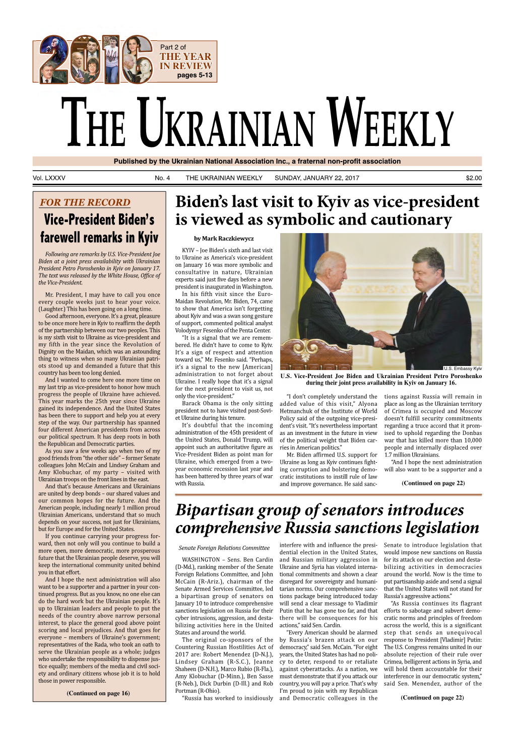 The Ukrainian Weekly, 2017