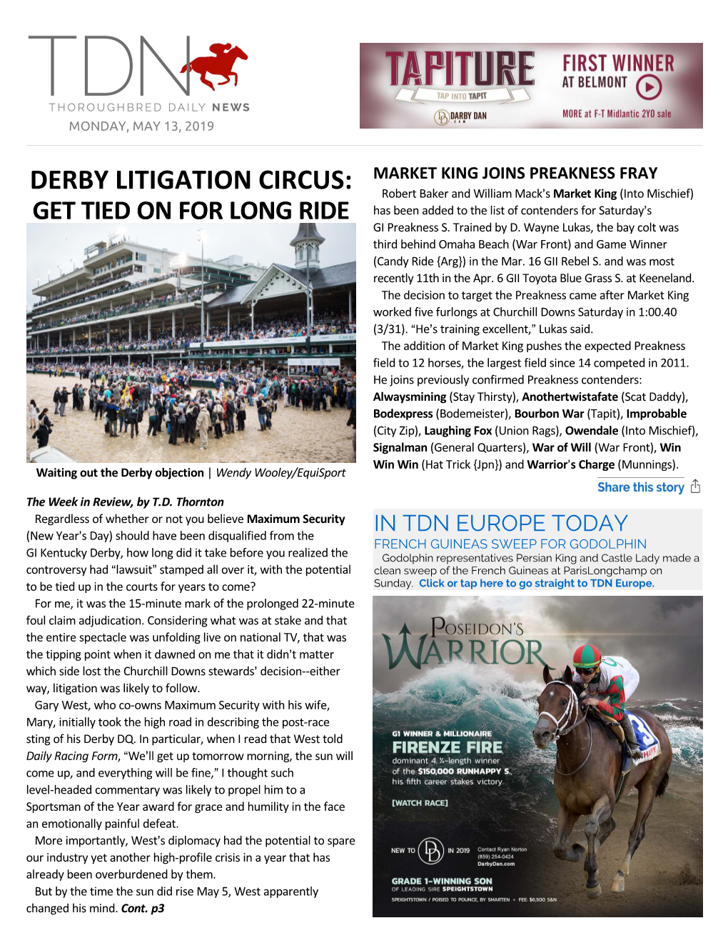 Derby Litigation Circus