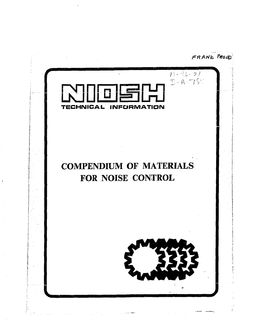 Compendium of Materials I Fornoisecontrol