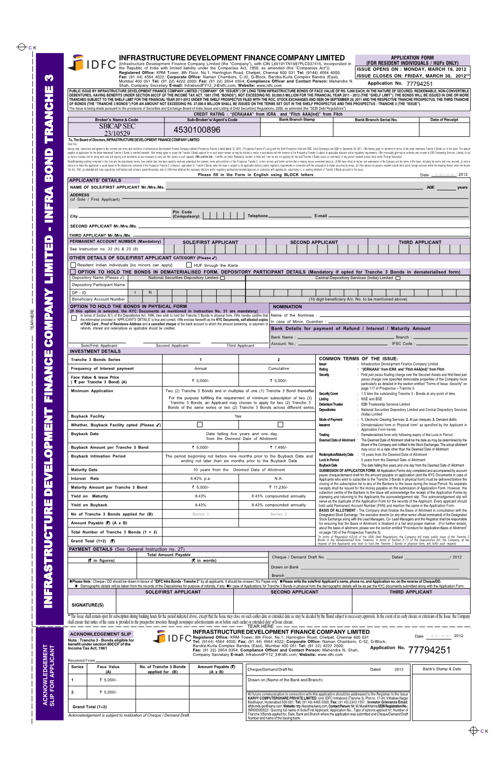 IDFC-APPLICATION FORM-13-3-2012.P65