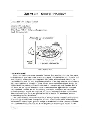 ARCHY 469 – Theory in Archaeology