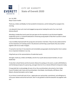 State of Everett 2020