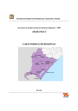 Araranguá Caracterização Regional