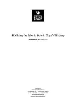 Sidelining the Islamic State in Niger's Tillabery