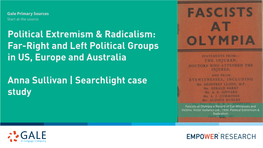 Political Extremism & Radicalism