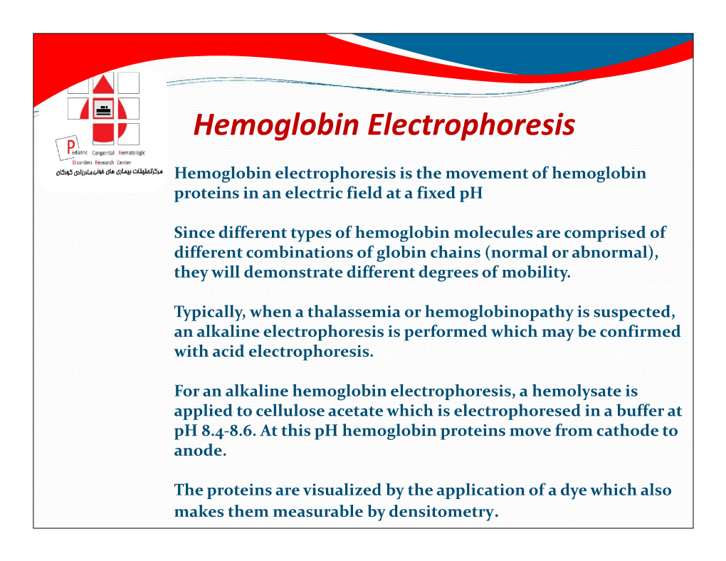 Hemoglobin Electrophoresis