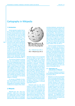 Cartography in Wikipedia