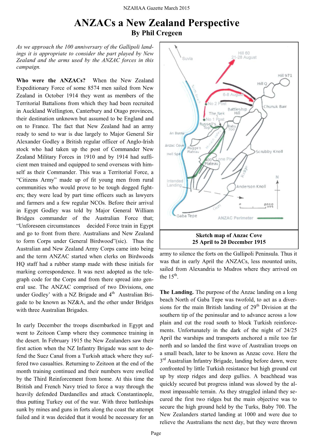 Anzacs a New Zealand Perspective by Phil Cregeen