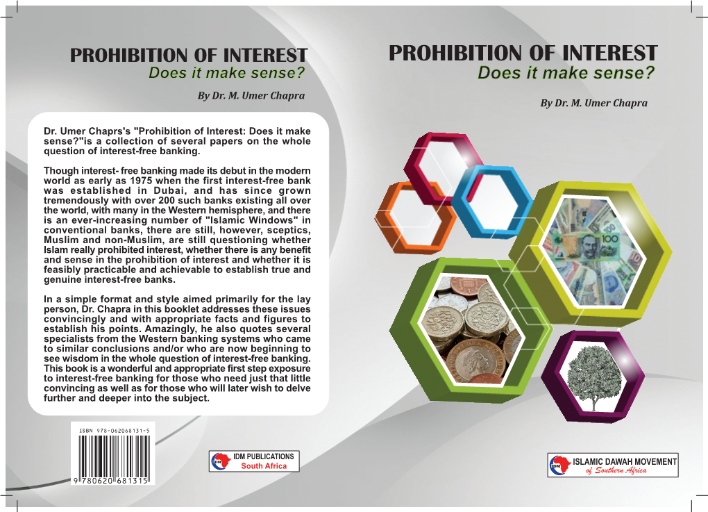Prohibition of Interest – Dr Umer Chapra