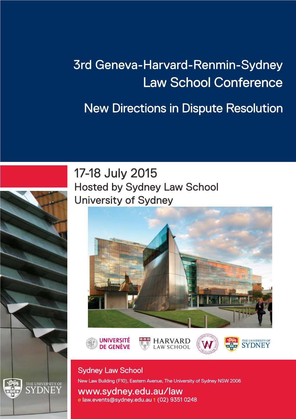 Law School Conference New Directions in Dispute Resolution