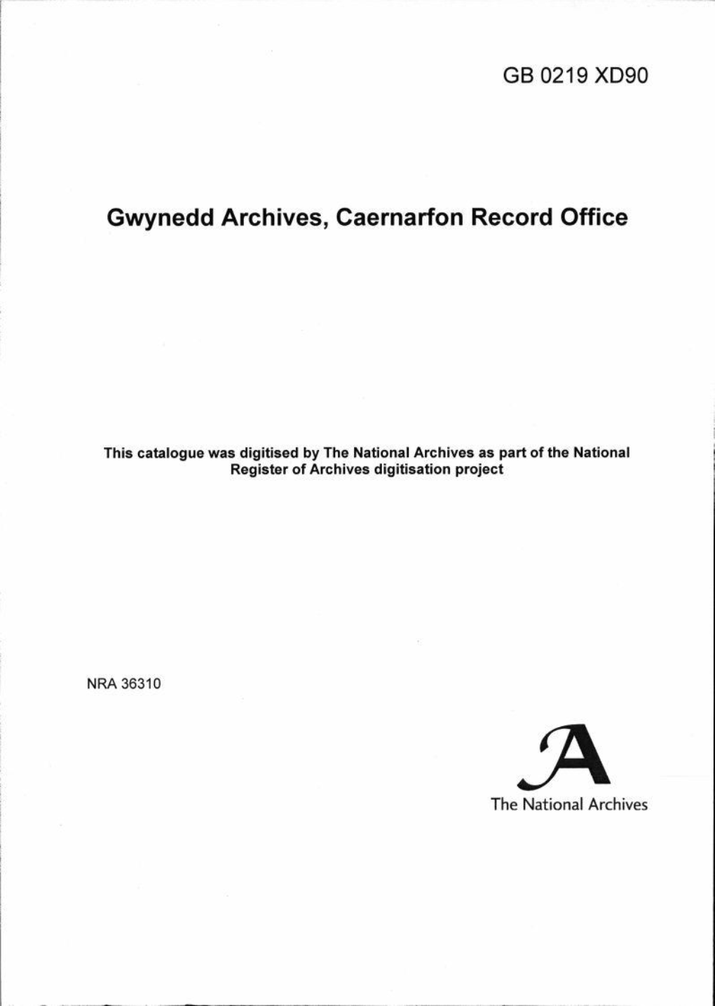 Gwynedd Archives, Caernarfon Record Office