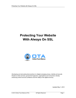 Protecting Your Website with Always on SSL