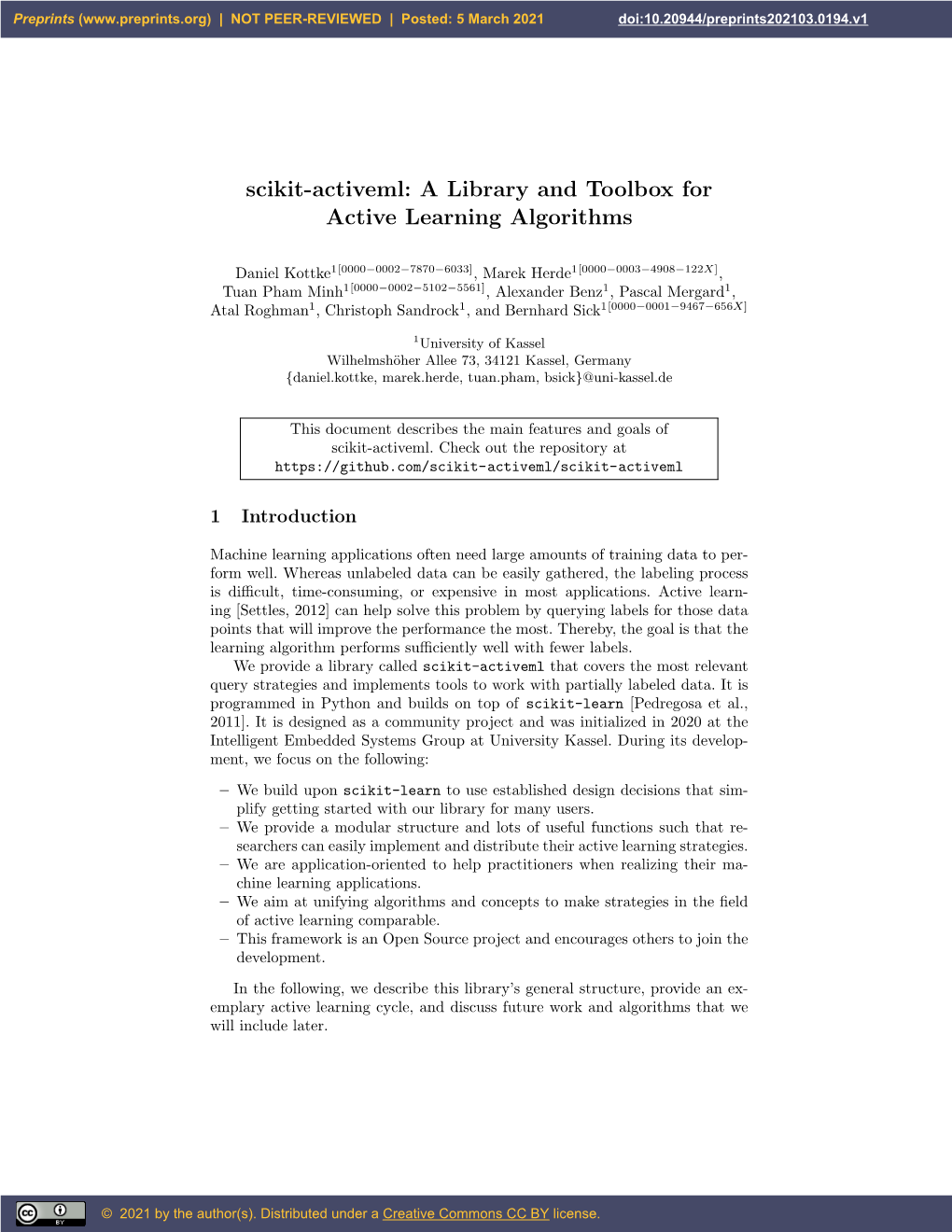 A Library and Toolbox for Active Learning Algorithms