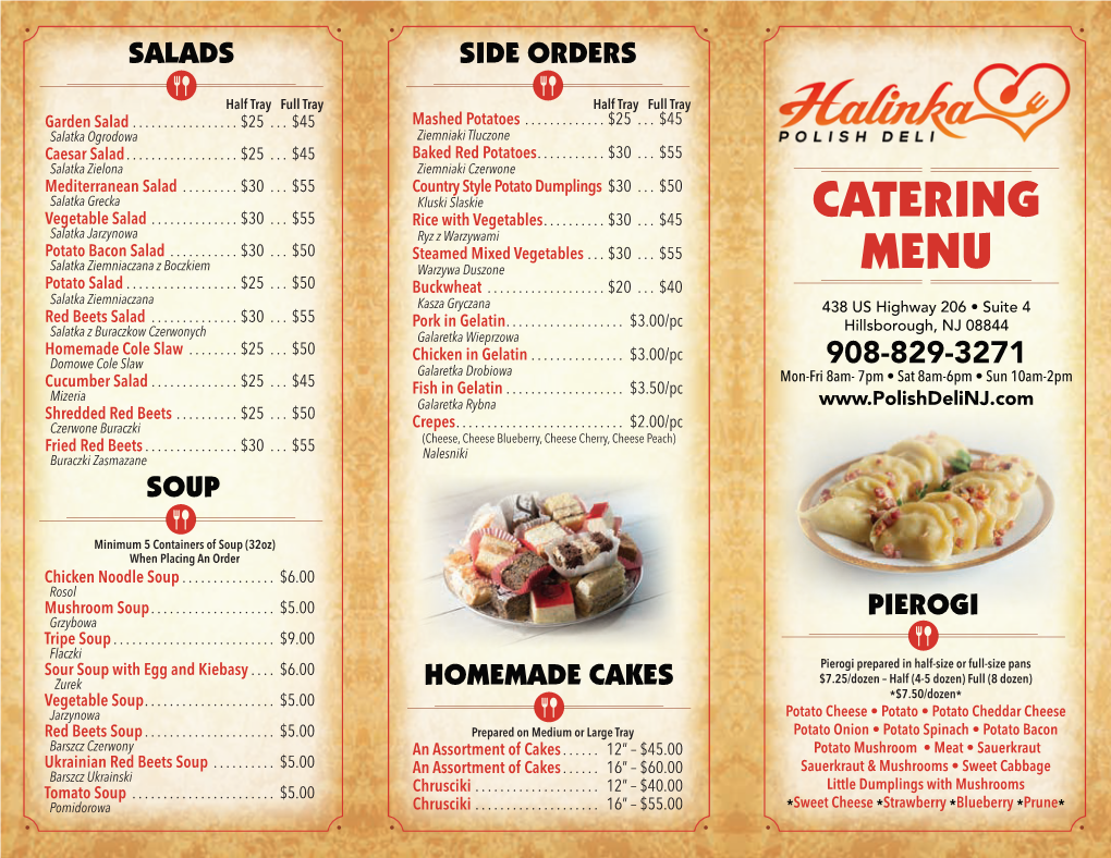 36136 HALINKA Catering Menu WEB