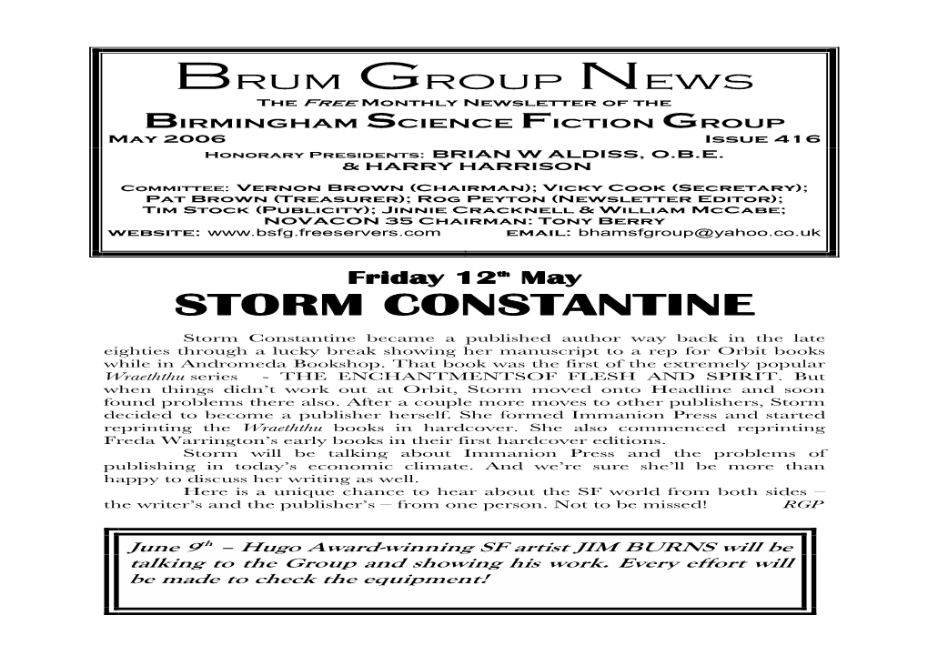 BSFG News 416 May 2006