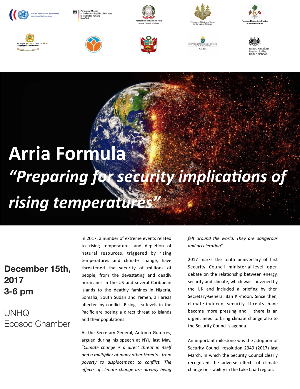 Arria Formula Responsibility to Prepare