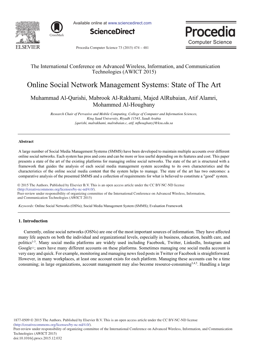 Online Social Network Management Systems: State of the Art