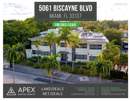 5061 Biscayne Blvd Miami, Fl 33137 for Sale/Lease